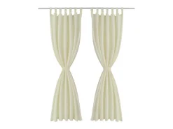 2 cortinas micro-satinadas con trabillas 140 x 245 cm ES974306