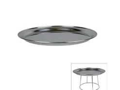 4 platos de marisco de acero inoxidable Ø 36 cm