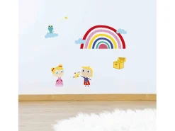 Adhesivo mural - Princesa y Príncipe