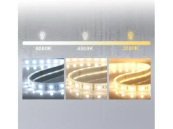 AICA espejo 80 x 60 cm,rectangular,con función antivaho,Bluetooth, espejo con luz de 3 colores,brillo ajustable,función de memoria agapada