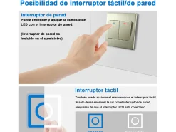 AICA Espejo de baño con luz LED,70 x 50 cm,luz led+ antivaho+ brillo ajustable+ función de memoria agapada