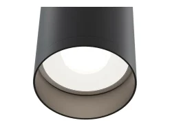 Alfa Downlight de Techo para Montaje en Superficie Negro, 1 Luz, GU10