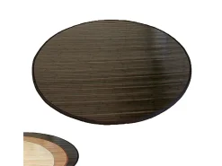 Alfombra 150 cm bambú marrón oscuro