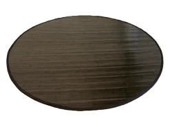 Alfombra 150 cm bambú marrón oscuro