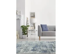 Alfombra abstracta - 200x290cm - gris, azul, blanco, - Orion Abstract Blue