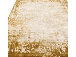 Alfombra abstracta - 160x230cm - oro, crema - Kuza Border