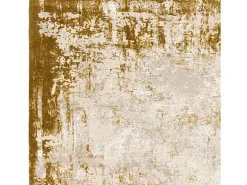 Alfombra abstracta - 160x230cm - oro, crema - Kuza Border