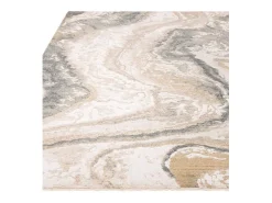 Alfombra abstracta - 120x180cm - gris, crema, oro - Seville Oro