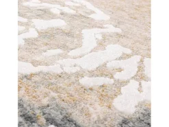 Alfombra abstracta - 120x180cm - gris, crema, oro - Seville Oro