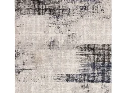 Alfombra abstracta - 160x230cm - azul marino, crema, negro - Kuza Lines