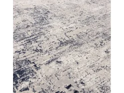 Alfombra abstracta - 120x170cm - azul marino, crema - Kuza Border