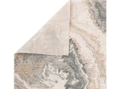 Alfombra abstracta - 200x300cm - gris, crema, oro - Seville Oro
