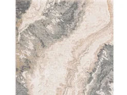 Alfombra abstracta - 200x300cm - gris, crema, oro - Seville Oro