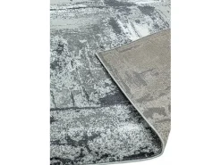 Alfombra abstracta - 160x230cm - gris, blanco, plata, negro - Orion Decor
