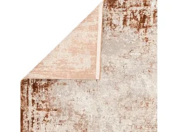 Alfombra abstracta - 200x290cm - naranja, crema - Kuza Border