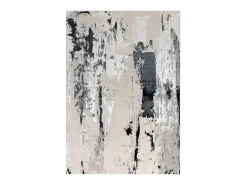 Alfombra abstracta - 200x290cm - plata, crema, blanco, gris - Aurora Glacier