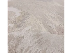 Alfombra abstracta - 200x290cm - beige, gris, plata - Aurora Etch