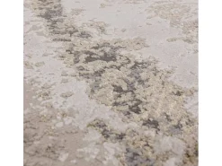 Alfombra abstracta - 160x230cm - oro, gris, beige - Aurora Cliff