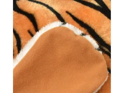 Alfombra afelpada de tigre 144 cm marrón