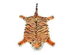 Alfombra afelpada de tigre 144 cm marrón ES46073