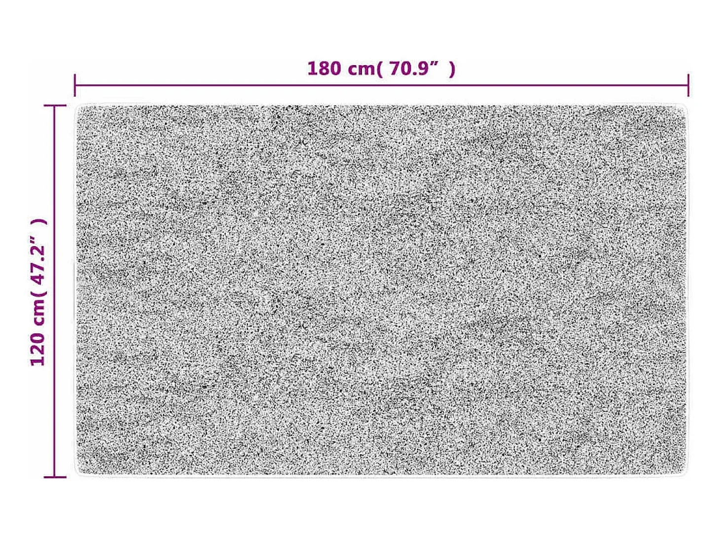 Alfombra antideslizante lavable 120x180 cm beige claro