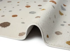 Alfombra Beat Kids Moderna Bebé Niña Niño - Crema - 80x150 cm