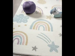 Alfombra Beat Kids Moderna Suave Infantil - Crema - 200x280 cm