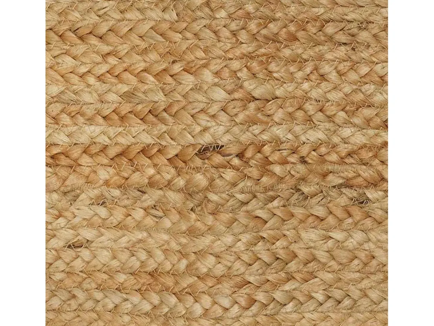 Alfombra beige 120 x 120 cm Yute