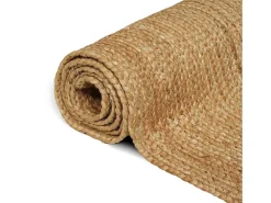 Alfombra beige 80 x 200 cm Yute