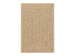 Alfombra beige ZIZUR 140x200 cm efecto yute para interior y exterior