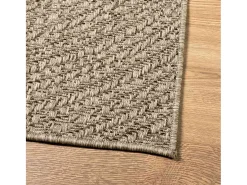 Alfombra beige ZIZUR 200x290 cm efecto yute para interior y exterior
