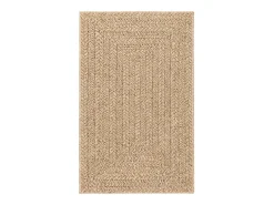 Alfombra beige ZIZUR 160x230 cm efecto yute para interior y exterior