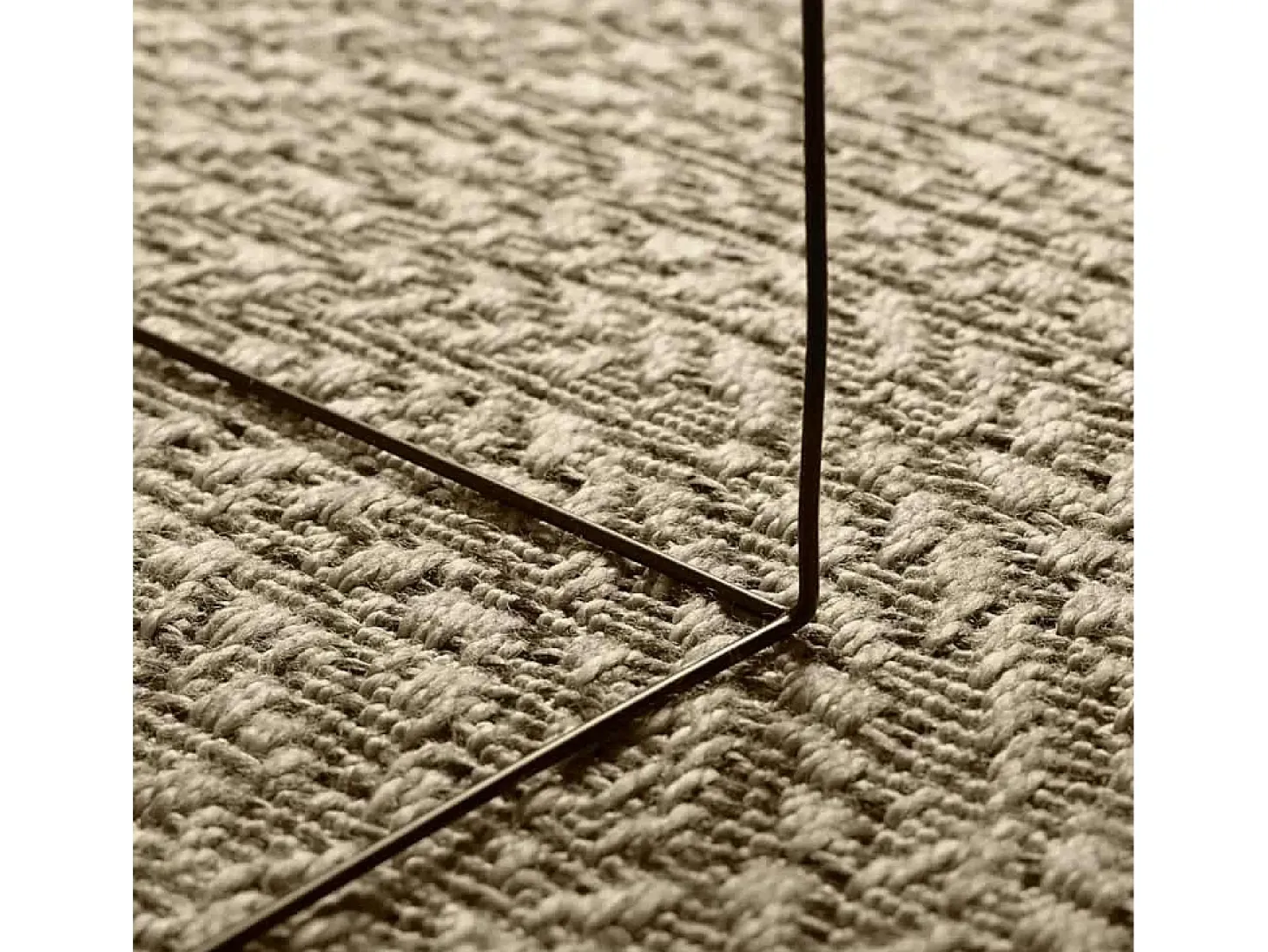 Alfombra beige ZIZUR 240x340 cm efecto yute para interior y exterior