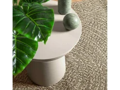 Alfombra beige ZIZUR 140x200 cm efecto yute para interior y exterior