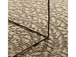 Alfombra beige ZIZUR 140x200 cm efecto yute para interior y exterior