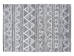 Alfombra bereber con relieve blanco y gris 160 × 230 cm ERGA