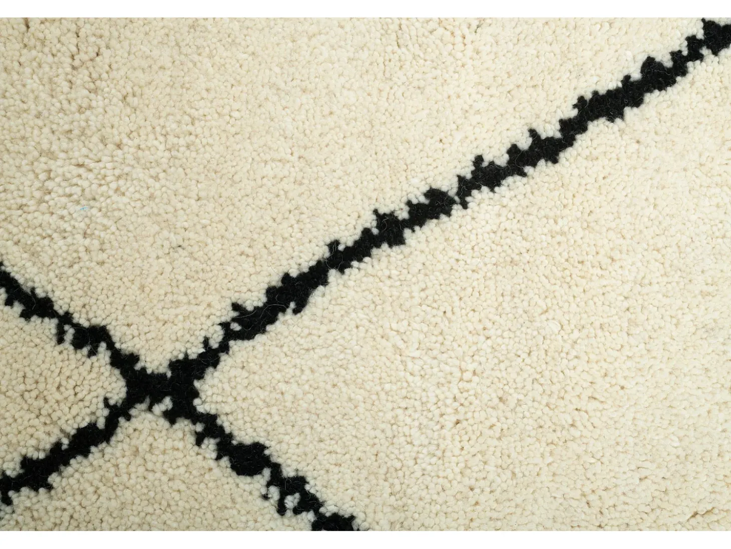 Alfombra bereber Marmoucha tejida a mano 250x300 cm Negro/Blanco Marmoucha