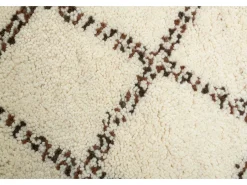 Alfombra bereber Marmoucha tejida a mano 190x290 cm Negro/Blanco Marmoucha