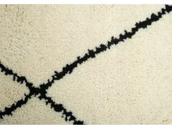 Alfombra bereber Marmoucha tejida a mano 70x140 cm Negro/Blanco Marmoucha