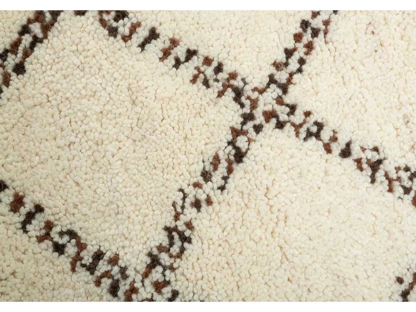 Alfombra bereber Marmoucha tejida a mano 250x350 cm Negro/Blanco Marmoucha