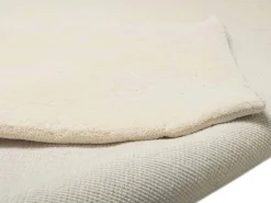 Alfombra bereber tejida a mano con lana 90x160 cm Blanco Imaba Super