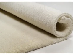 Alfombra bereber tejida a mano con lana 150x150 cm Blanco Imaba Super
