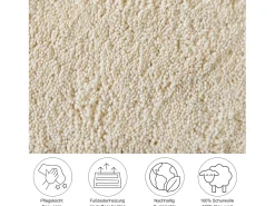 Alfombra bereber tejida a mano con lana 70x140 cm Blanco Maloronga
