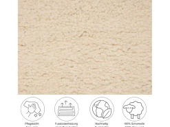 Alfombra bereber tejida a mano con lana 170x240 cm Blanco Hadj