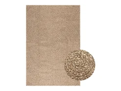 Alfombra con aspecto de yute interior y exterior 120x170 cm