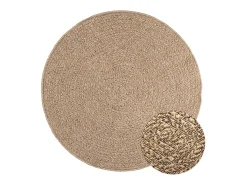 Alfombra con aspecto de yute interior y exterior 120 cm