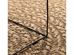 Alfombra con aspecto de yute interior y exterior 120 cm