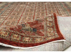 Alfombra con bordes de estilo oriental 60x130 cm Rojo Multi Beatrice