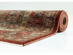 Alfombra con bordes de estilo oriental 60x130 cm Rojo Multi Beatrice