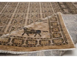 Alfombra con bordes de estilo oriental 240x290 cm Beige multi Beatrice